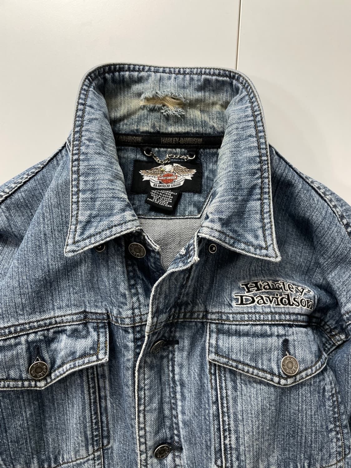 할리 데이비슨 빈티지 데님 자켓 상품이미지3