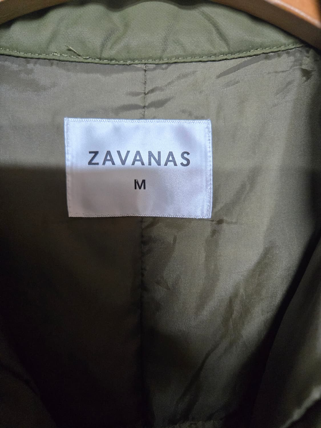 ZAVANAS자바나스 피쉬테일 덕다운 롱패딩 카키 M 상품이미지7