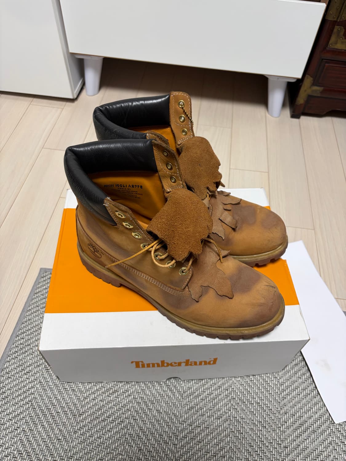 팀버랜드 x 써저리 6인치 부츠 옐로우 - 와이드 상품이미지4