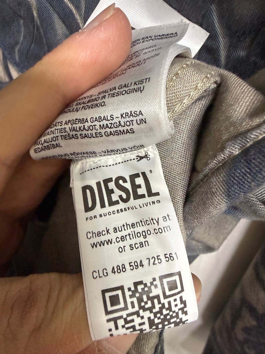 디젤 디스트레스드 셔츠 A121570QHAY 상품이미지8