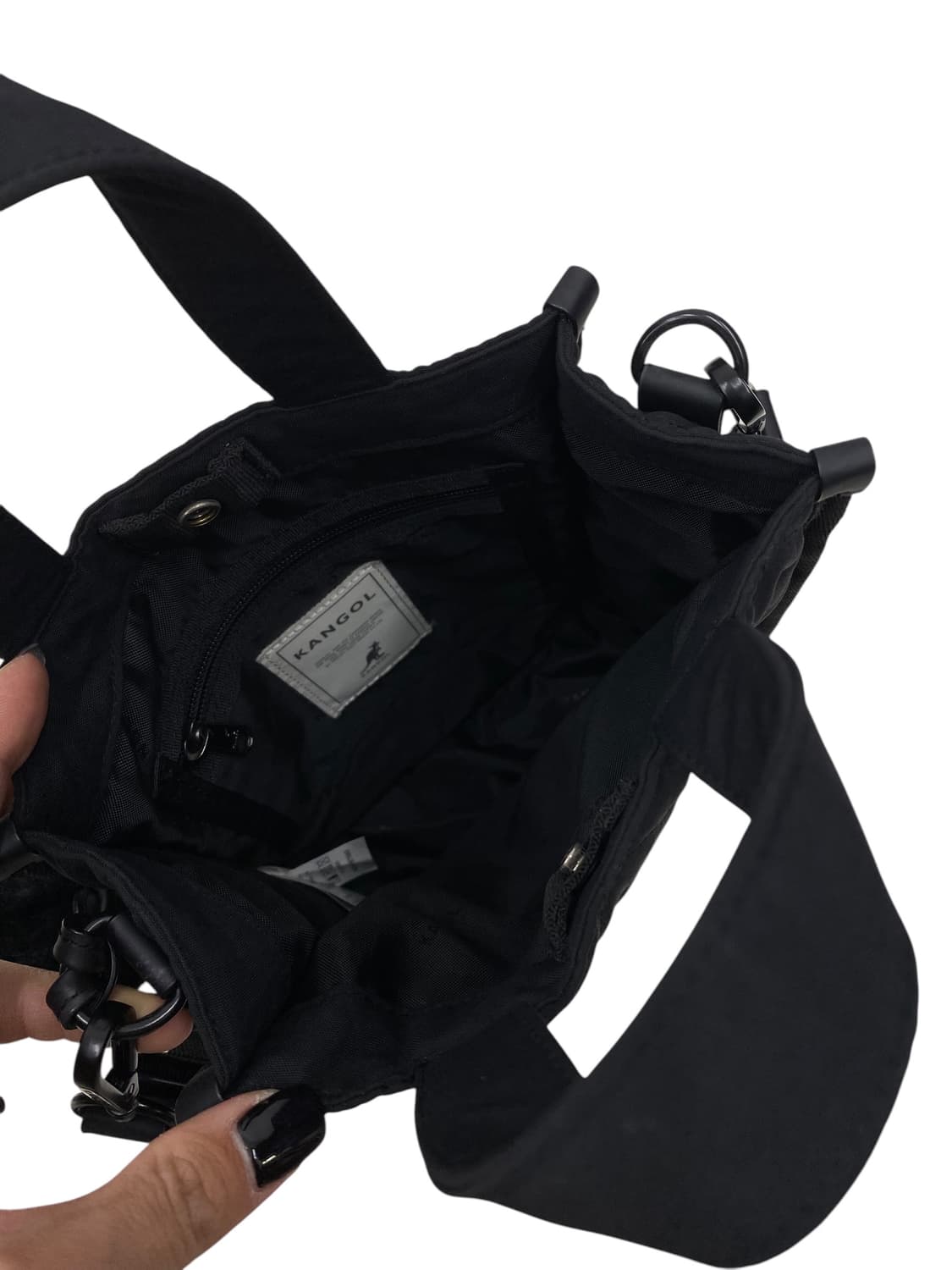 캉골 블랙 폼폼키링 숄더백 3way 상품이미지3