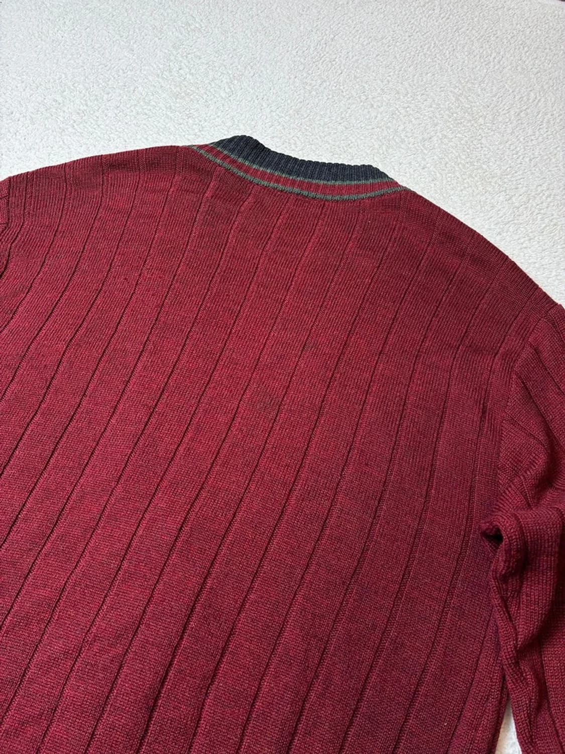 라코스테 90s 서광 레트로 울 니트 가디건 PN6984 상품이미지5