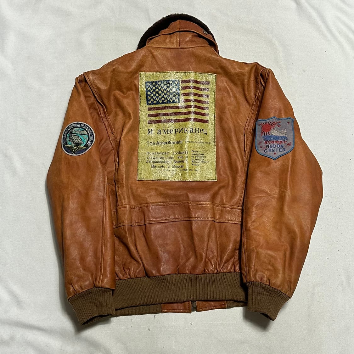 XL U.S. NAVY  G-1 레더 자켓 상품이미지3