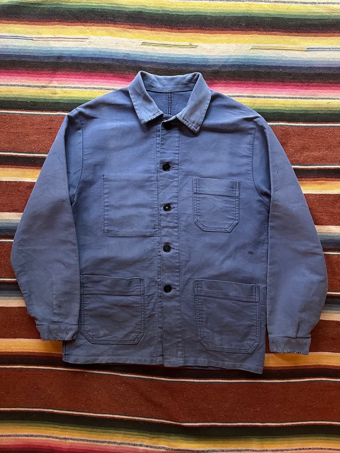 60s 빈티지 프렌치 몰스킨 워크 자켓 상품이미지2