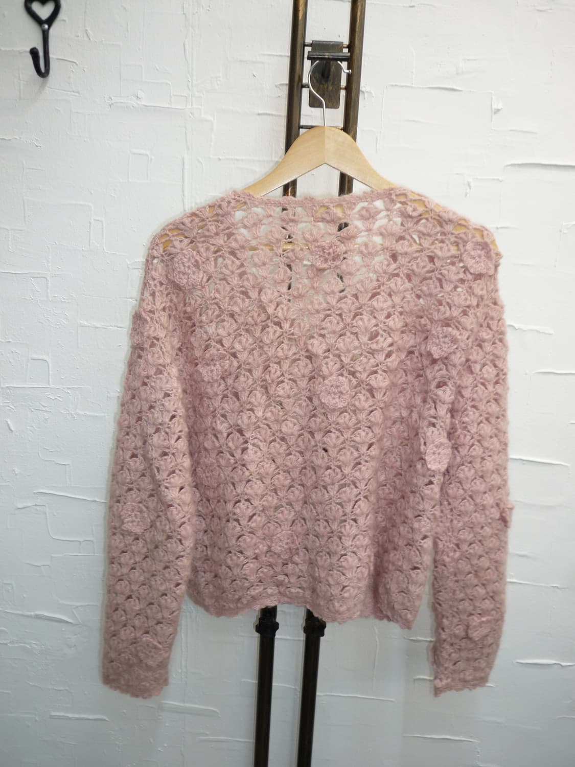 deep pink roses cardigan 상품이미지5