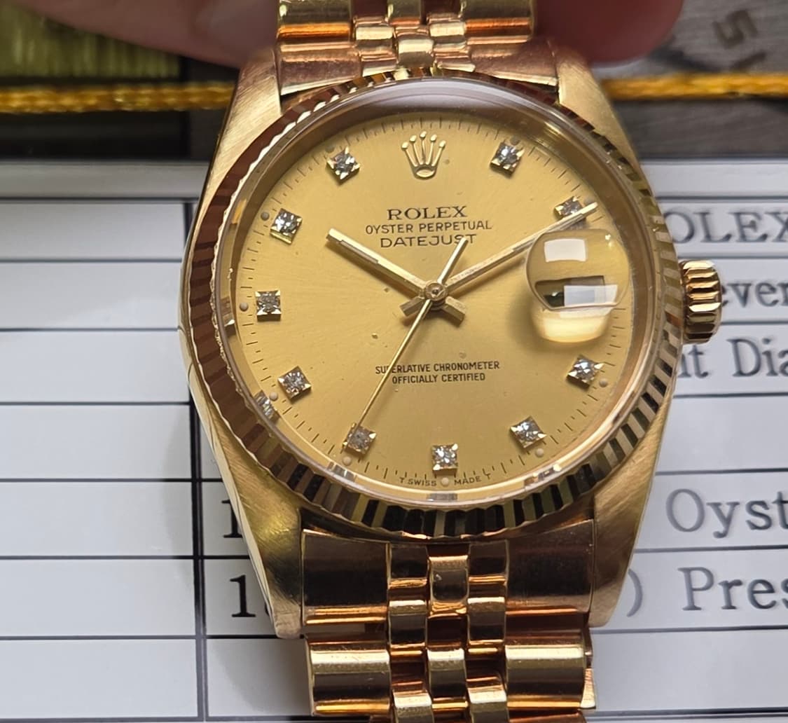레어] 롤렉스 데이저스트 16018 18K올금통 10P다이아 쥬빌리줄 ( 상품이미지1