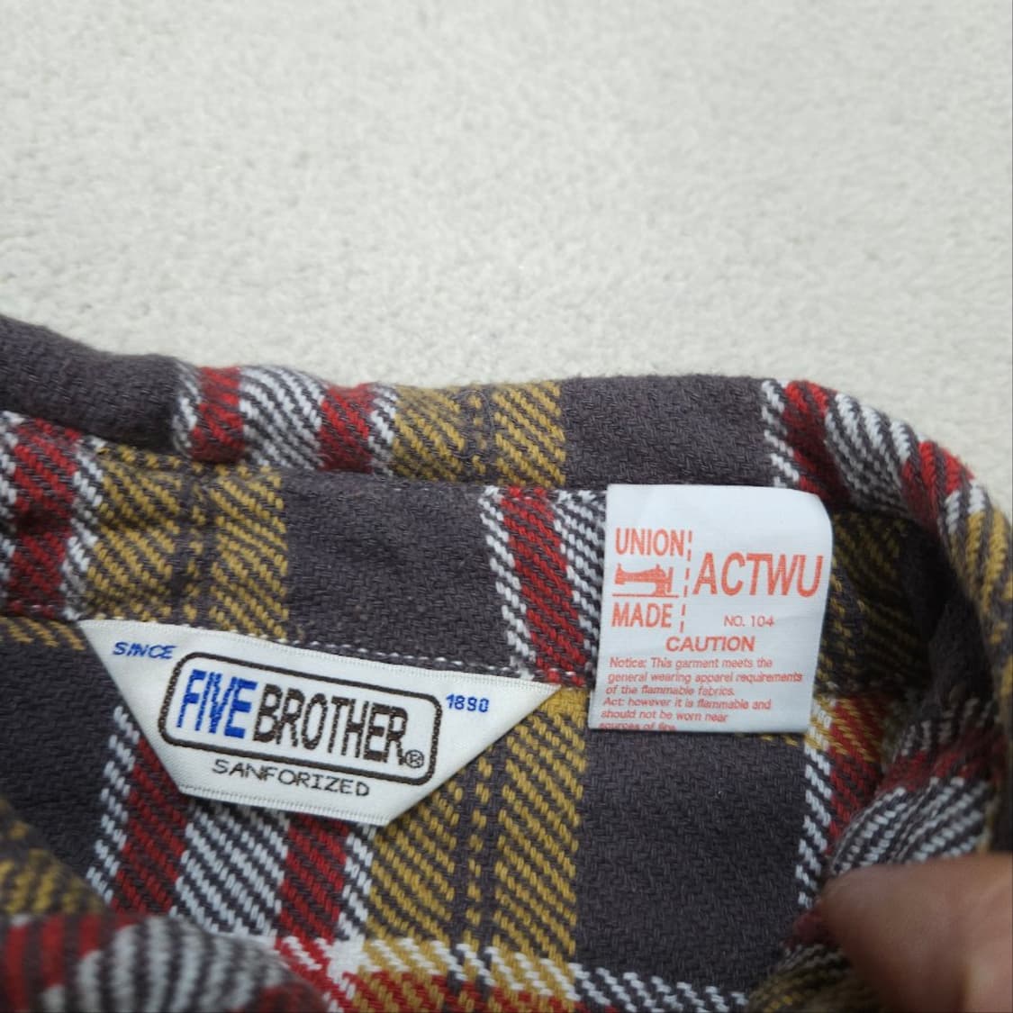 파이브브라더 플란넬 셔츠 L 상품이미지5