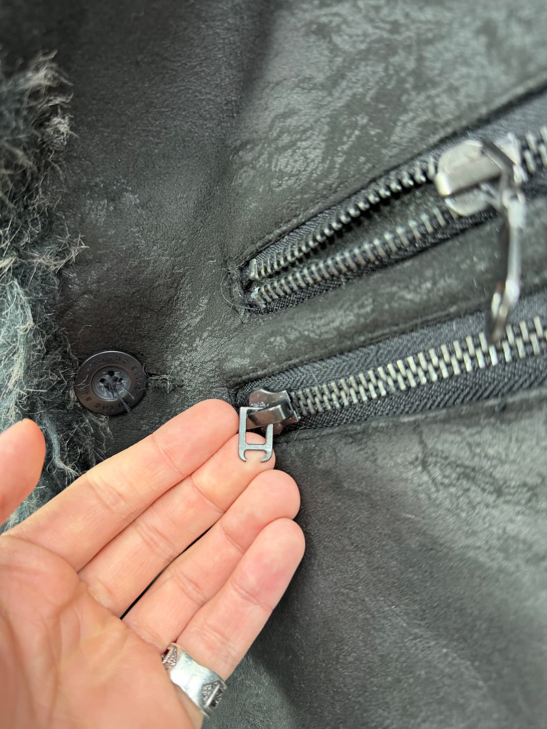 Fur trimming half coat 상품이미지9