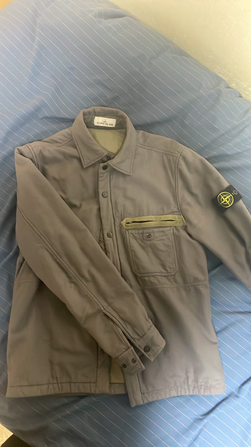 (L) 100 스톤아일랜드 셔츠 자켓 상품이미지1
