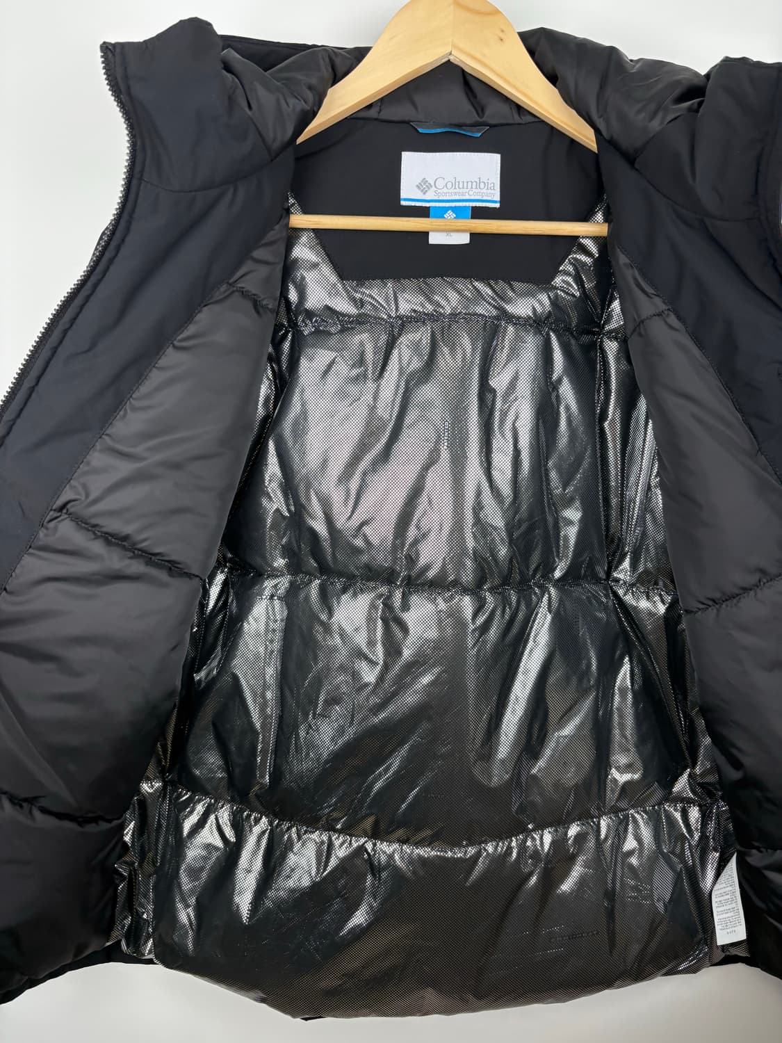 컬럼비아 블랙 후드 패딩 자켓 상품이미지3