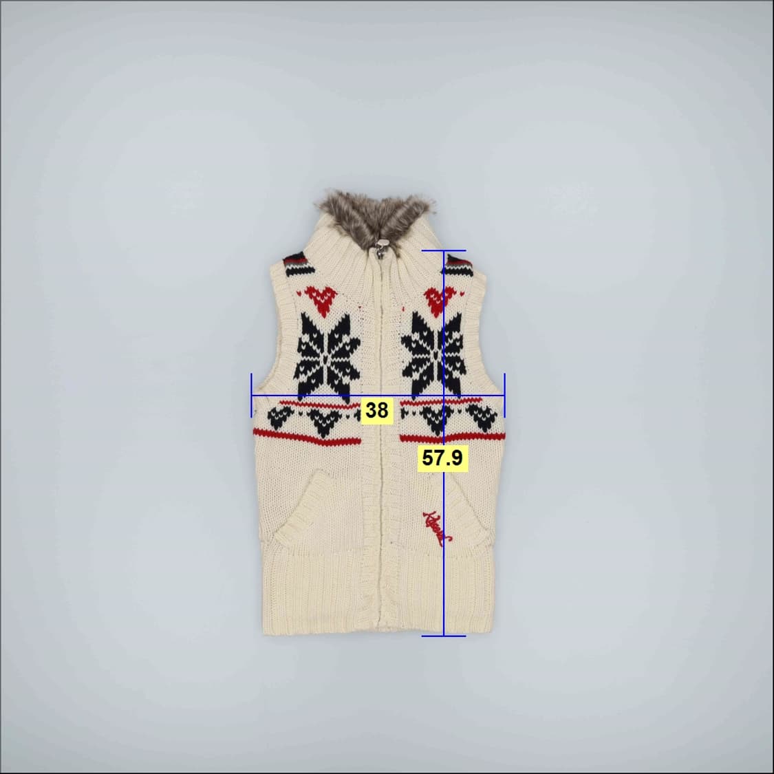 [XS] 카포랄 여성 니트 조끼  0116H1 상품이미지8