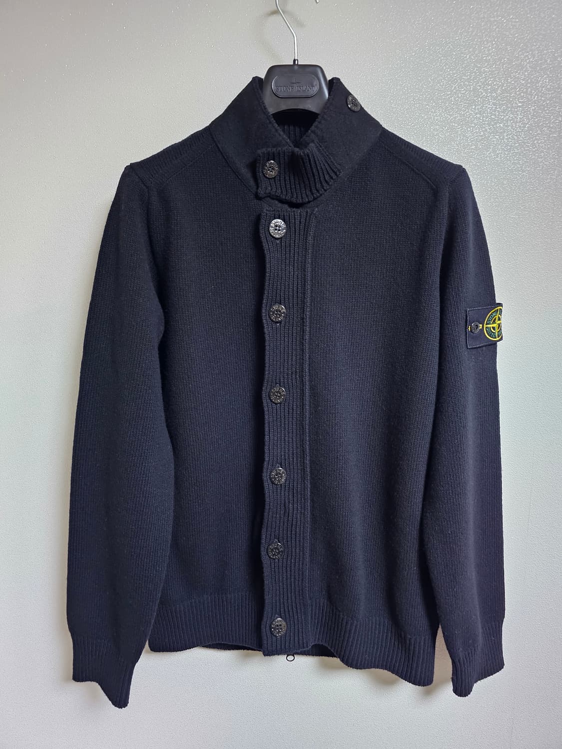 스톤아일랜드 하이넥 울 가디건 상품이미지1