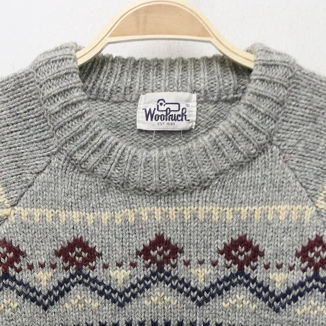 울리치 그레이 노르딕 울 니트 60226 상품이미지3