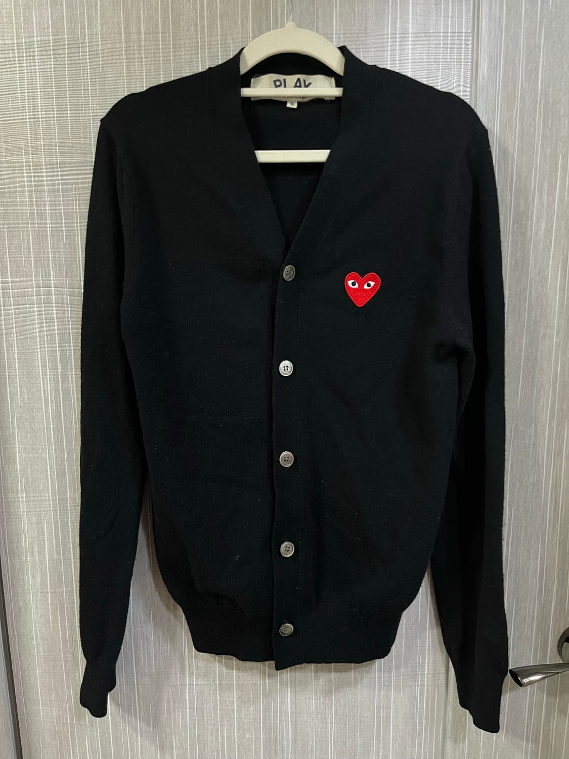 꼼데가르송 하트 블랙 가디건 상품이미지1