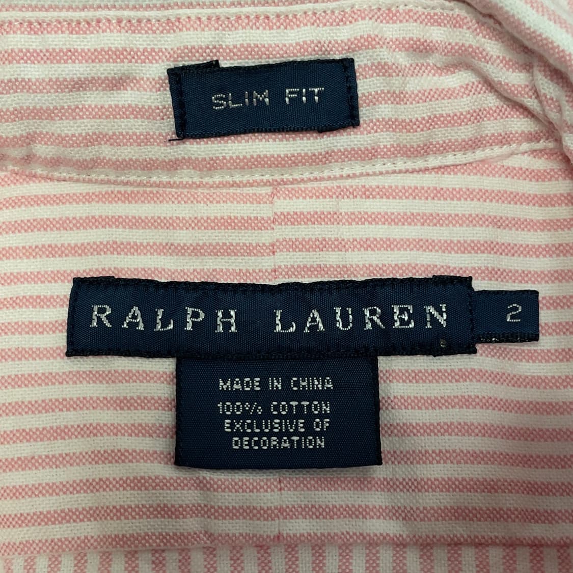 폴로 랄프로렌 (우먼) 슬림핏 핑크 옥스포드 셔츠  상품이미지5