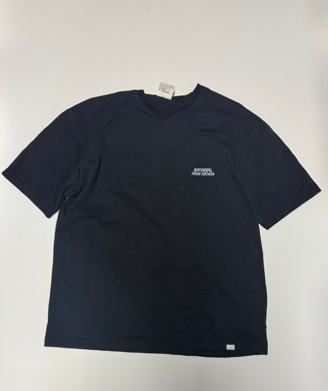 희귀!! 노메뉴얼 사무라이 뒷 프린팅 반팔 티셔츠 XL 블랙 상품이미지2