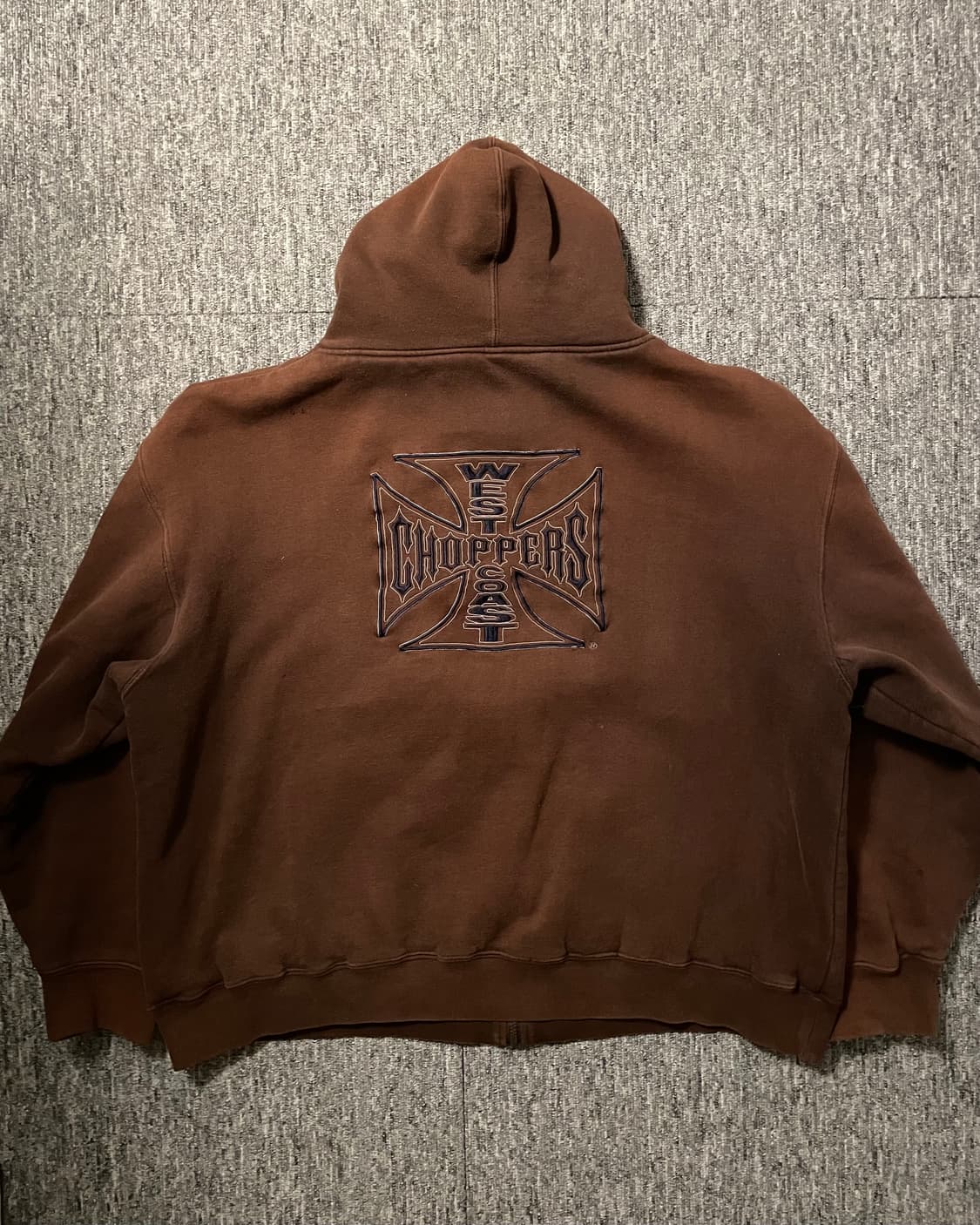 웨스트코스트차퍼스 와플 후드집업 브라운 [XL] 상품이미지3