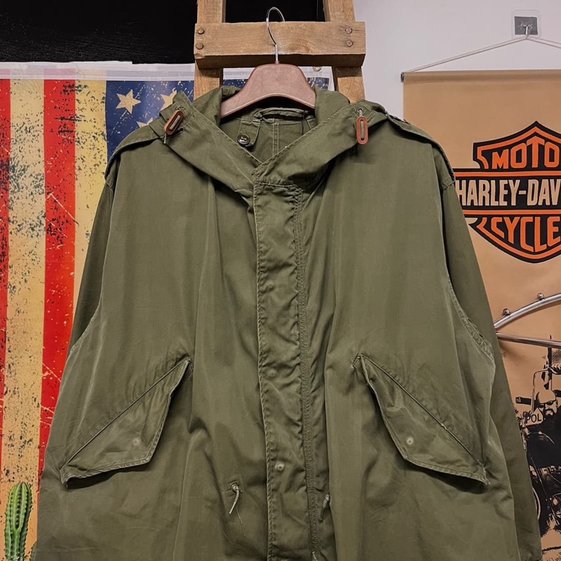 50s 오리지널 미군 M-51 피쉬테일 개파카 야상 외피 N 000 상품이미지3