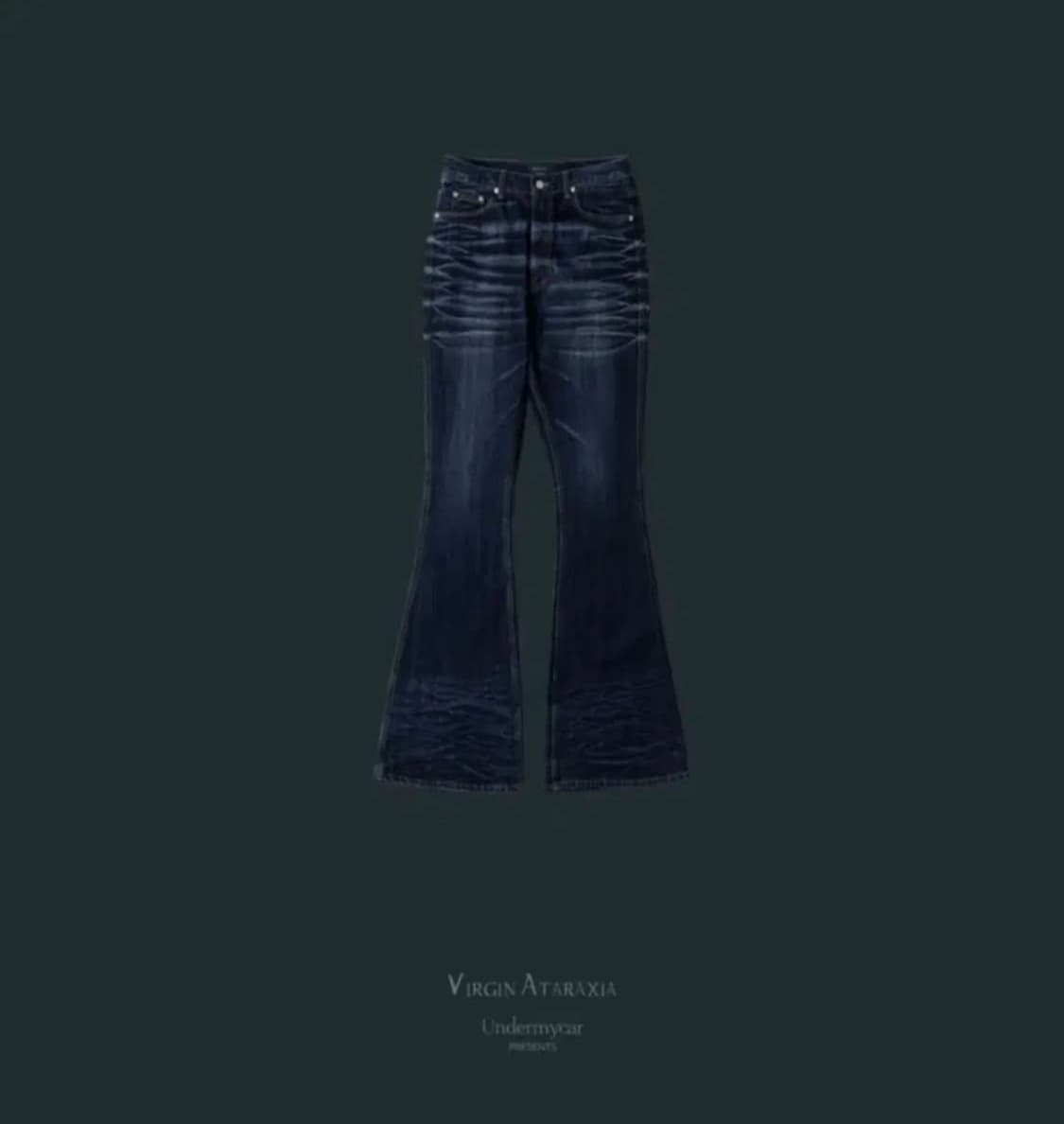 언더마이카 플레어 데님 인디고 블루 2사이즈 상품이미지1