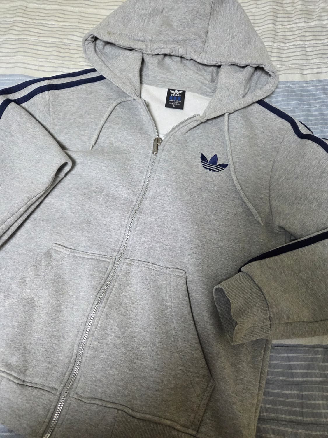 아디다스 구파이어버드 그레이퍼플 후드집업 상품이미지1