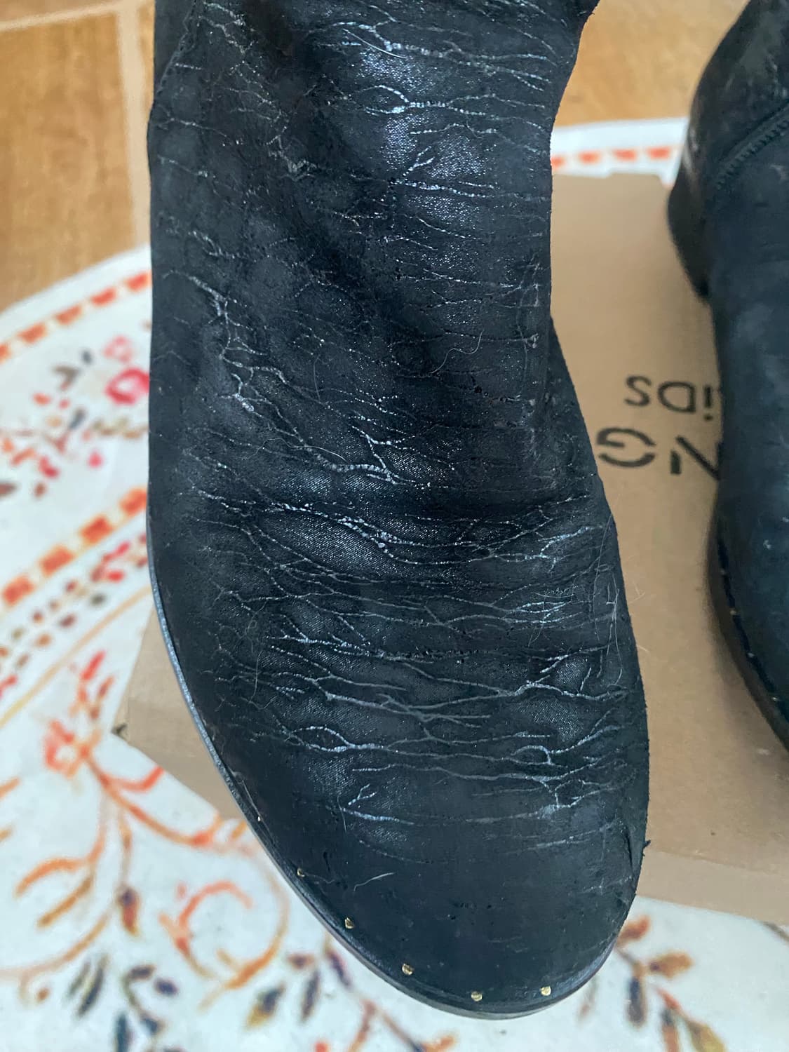 ANGO 블랙 앵클 부츠 240mm 상품이미지7