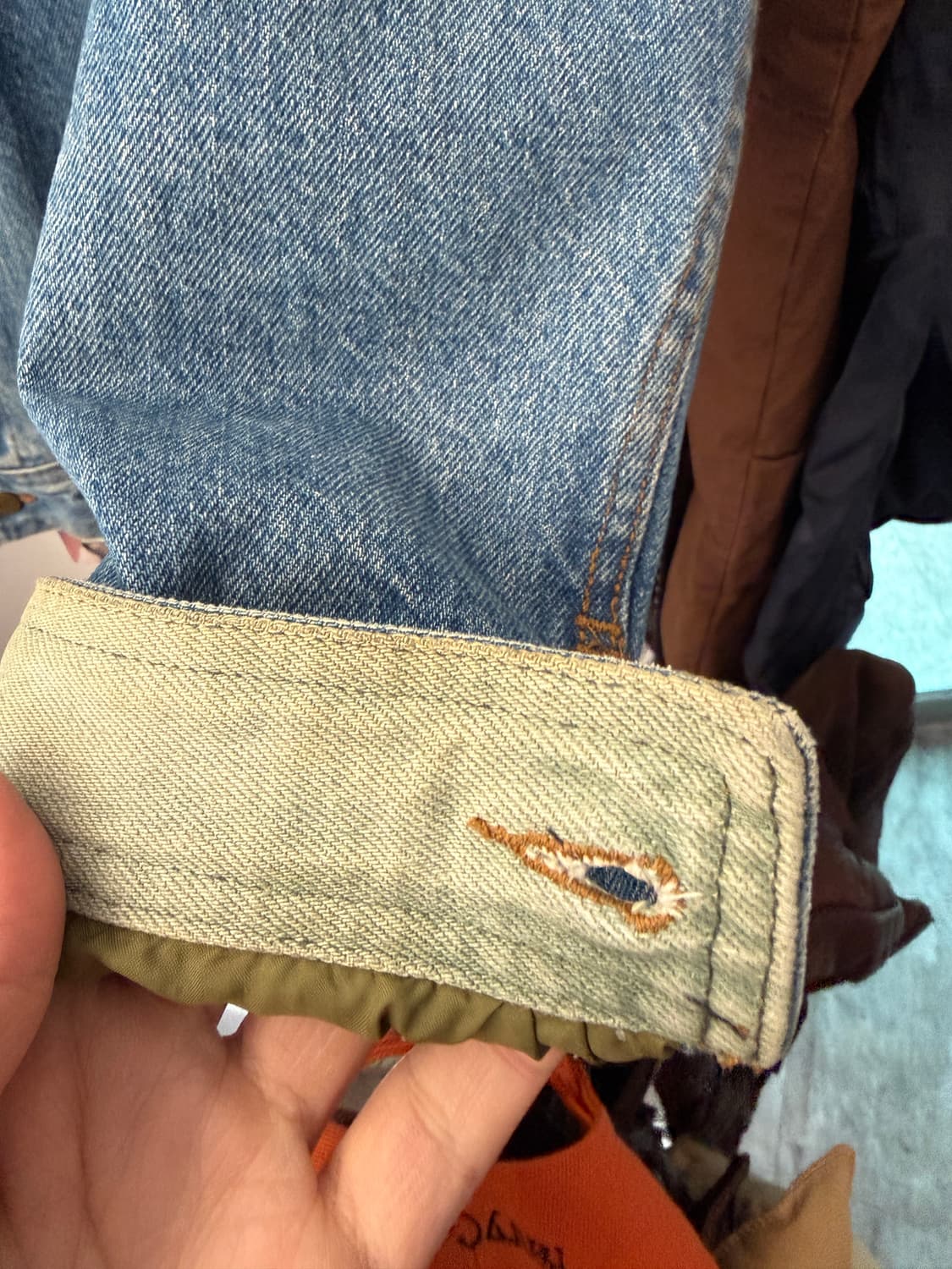 USA🇺🇸L.L.Bean 데님 블랭킷 라이닝 자켓 XL 상품이미지4