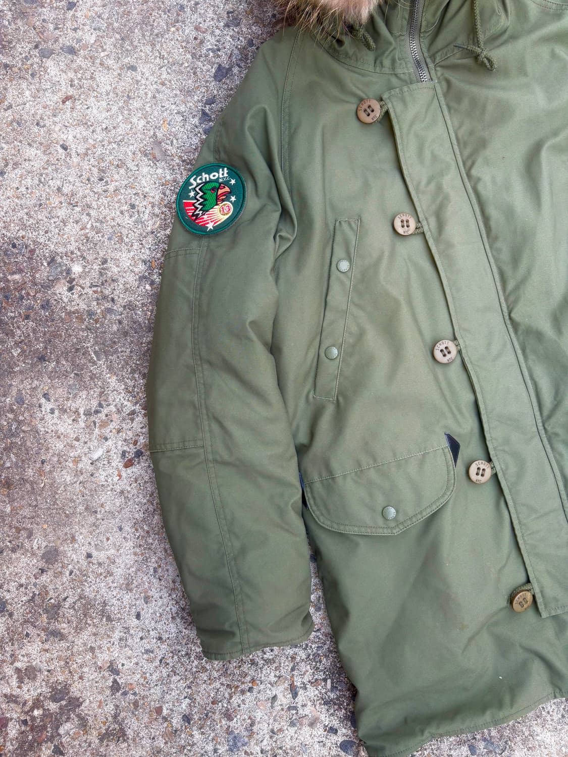 Schott NYC N3B 라쿤 파카 상품이미지3