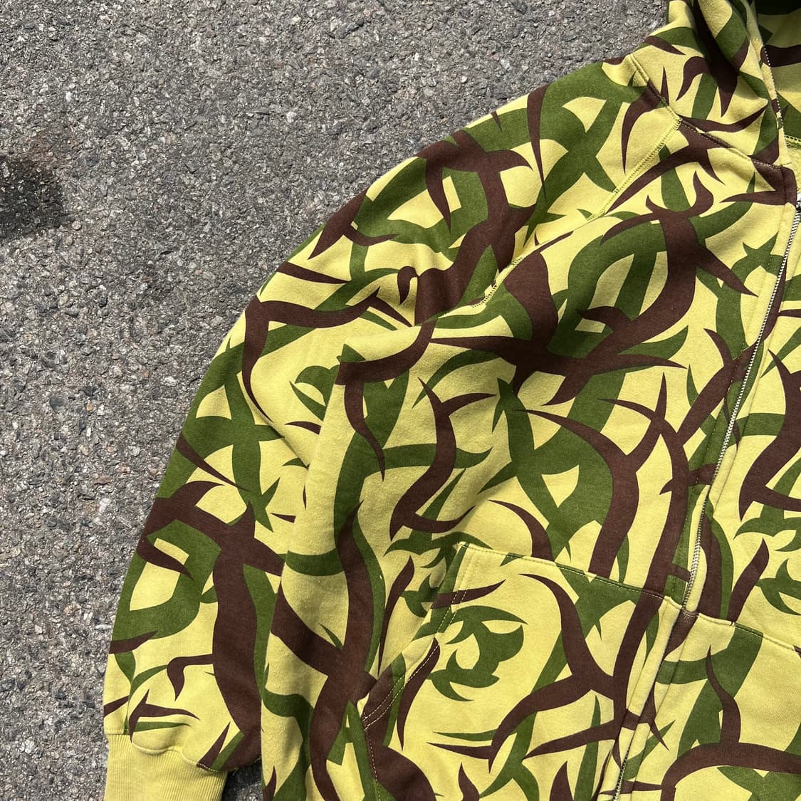 트라이벌 카모 후드 집업 상품이미지4