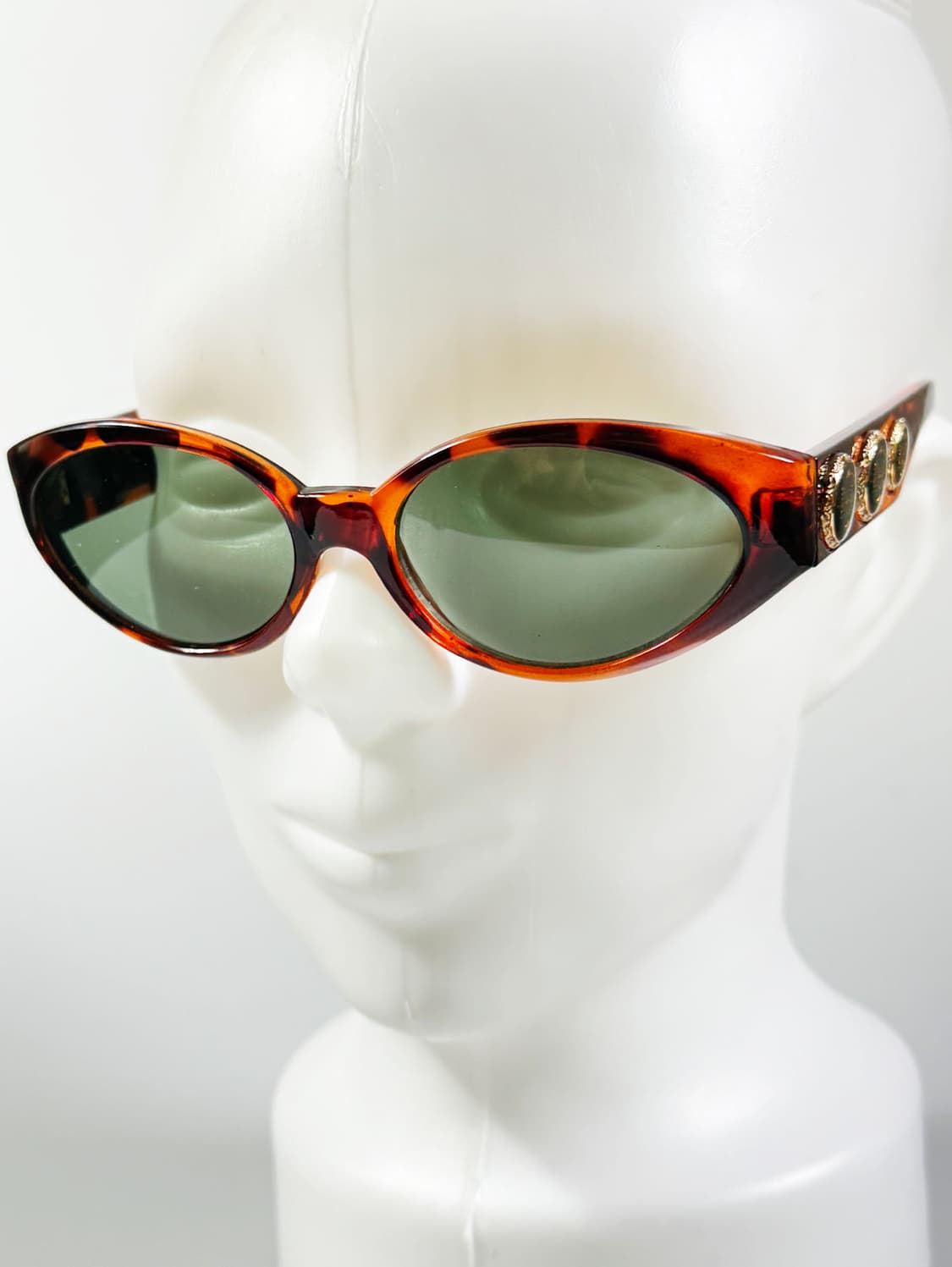 90s JOANNA 레오파드 볼드 오벌 프레임 빈티지 선글라스 상품이미지8