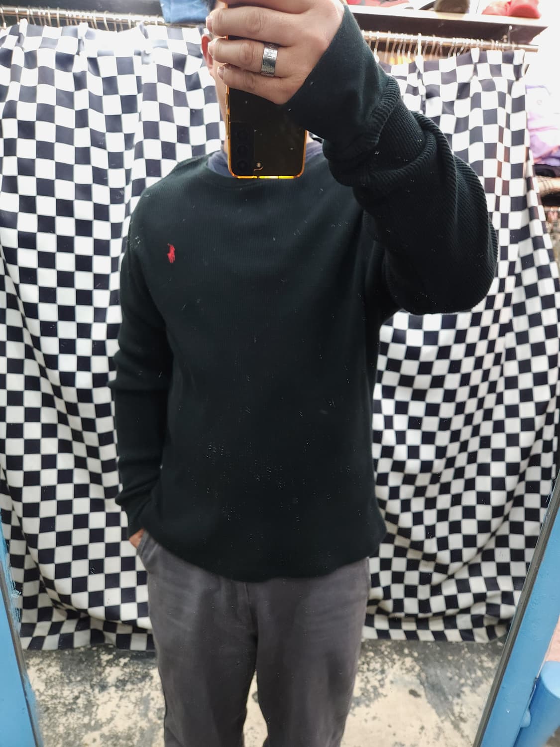 폴로 랄프로렌 블랙 와플 슬리브리스

 상품이미지8