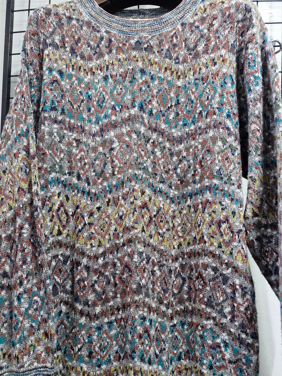 110XXL 미쏘니 패턴 니트 스웨터. 상품이미지5