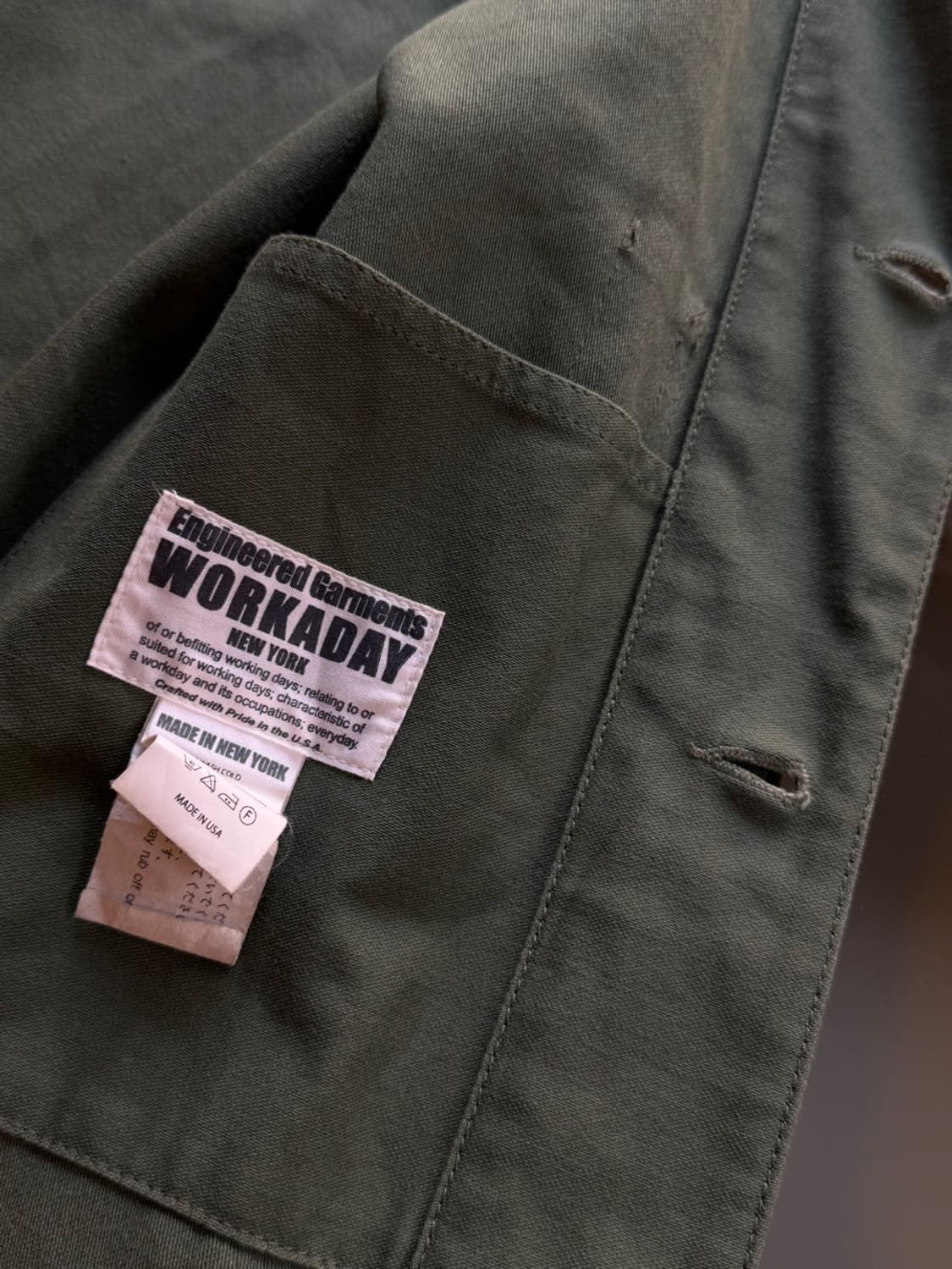 엔지니어드 가먼츠 워크 코트 100 상품이미지4