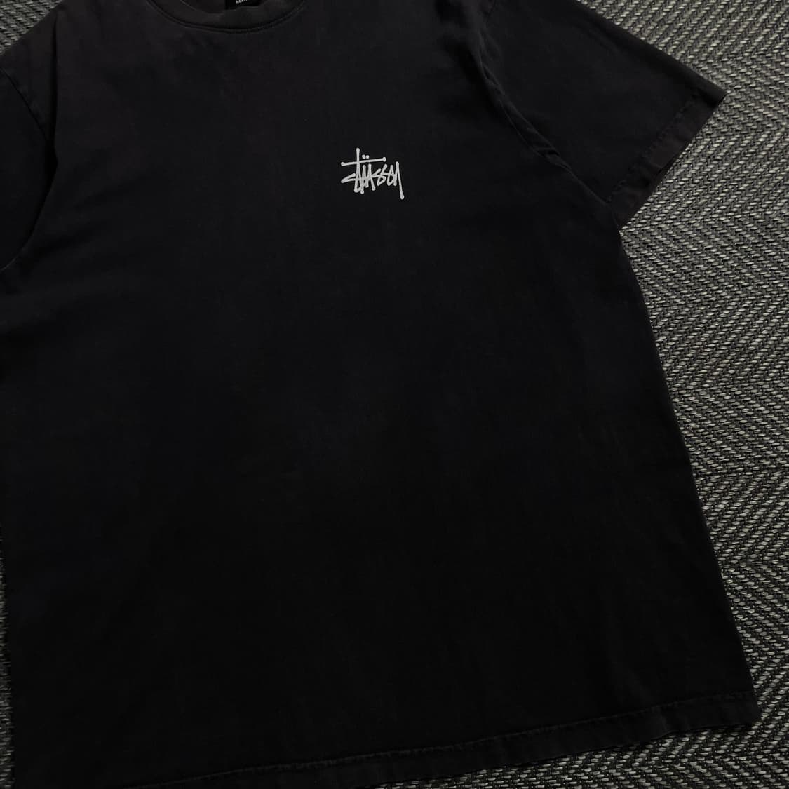 스투시 베이직 빅로고 박시핏 블랙 티셔츠o 4072 상품이미지3