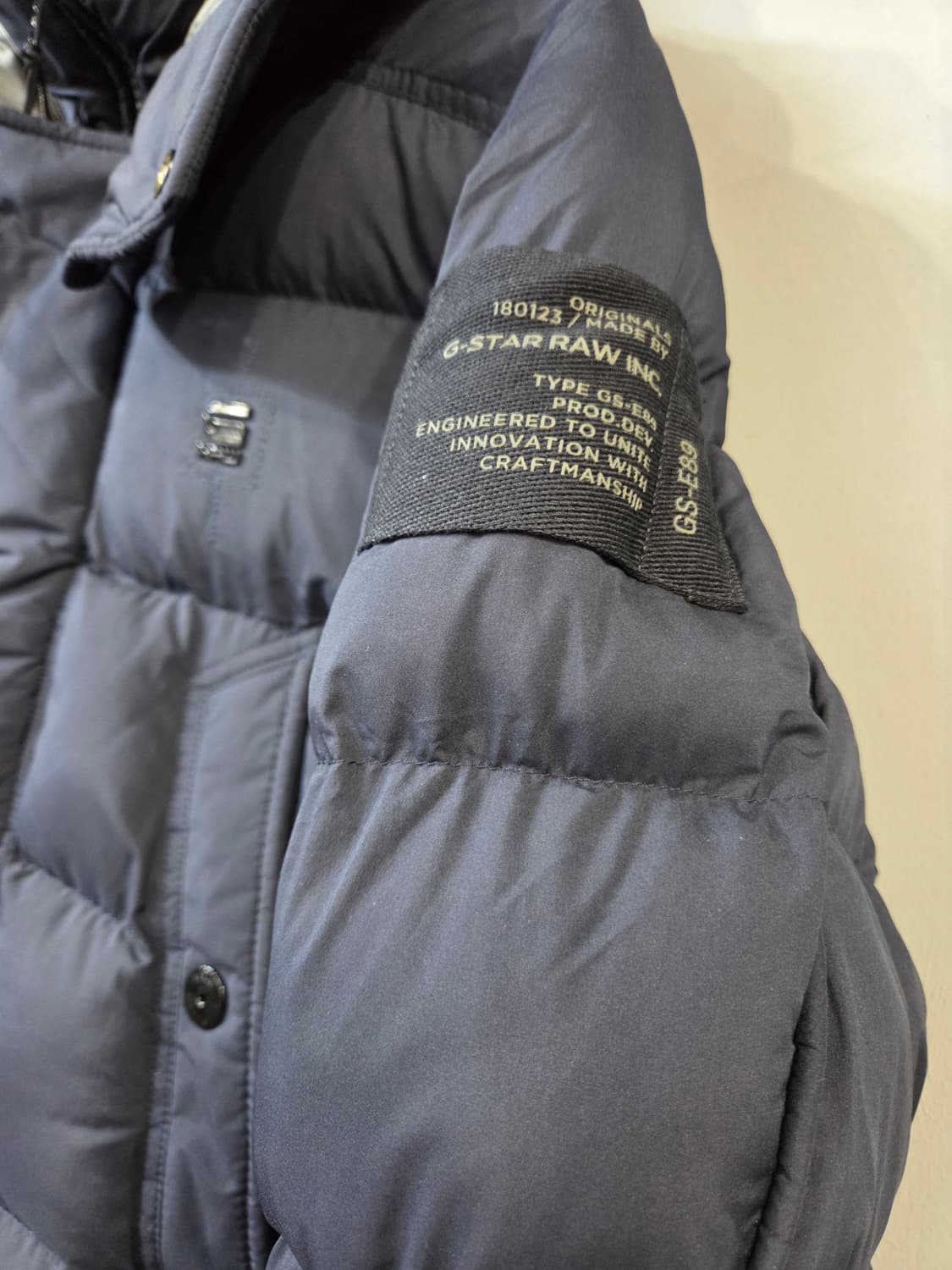 G-Star RAW 패딩 점퍼 네이비 상품이미지4