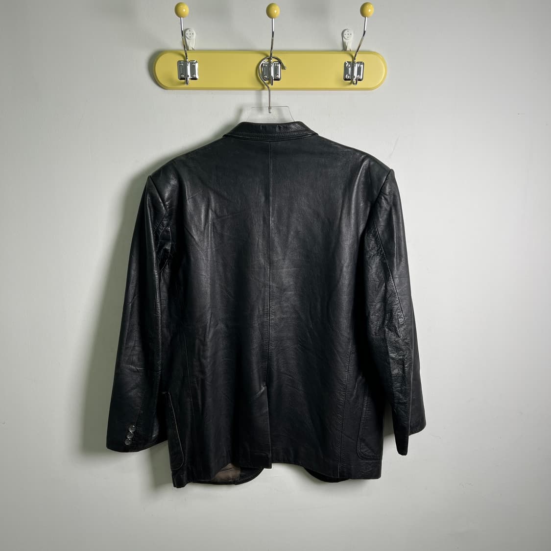 VTG 빈티지 블랙 양가죽 블레이저 M 상품이미지2