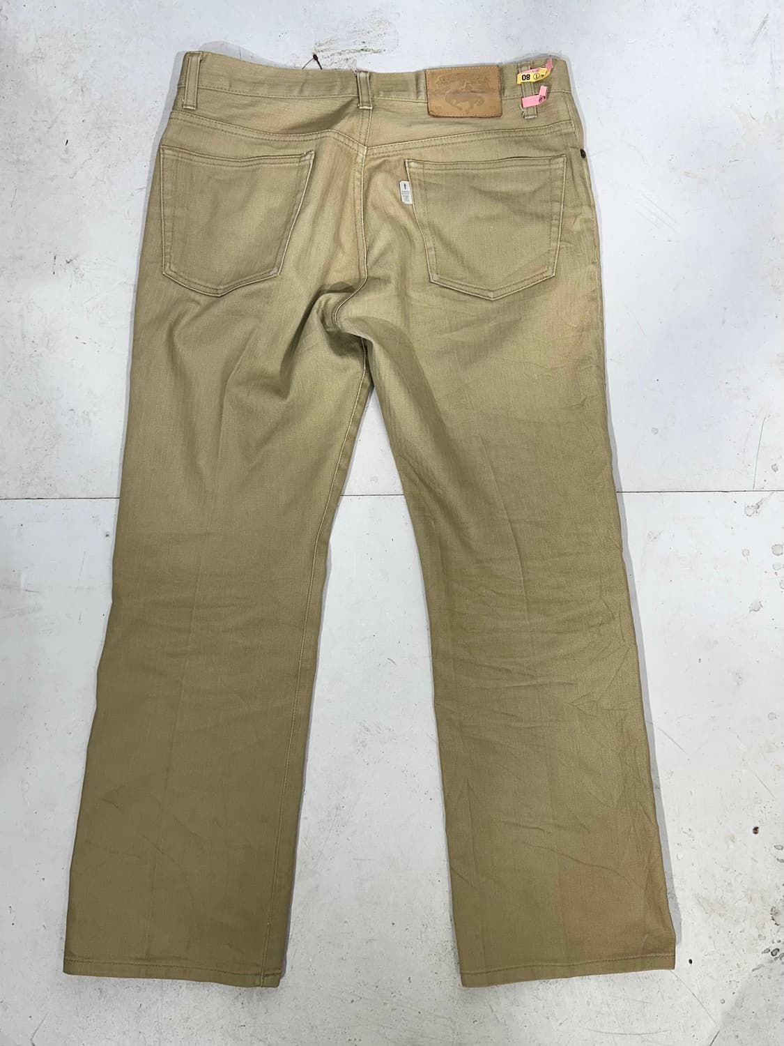일본 빈티지 타케오 베이지 워싱 워크 데님 팬츠  상품이미지5