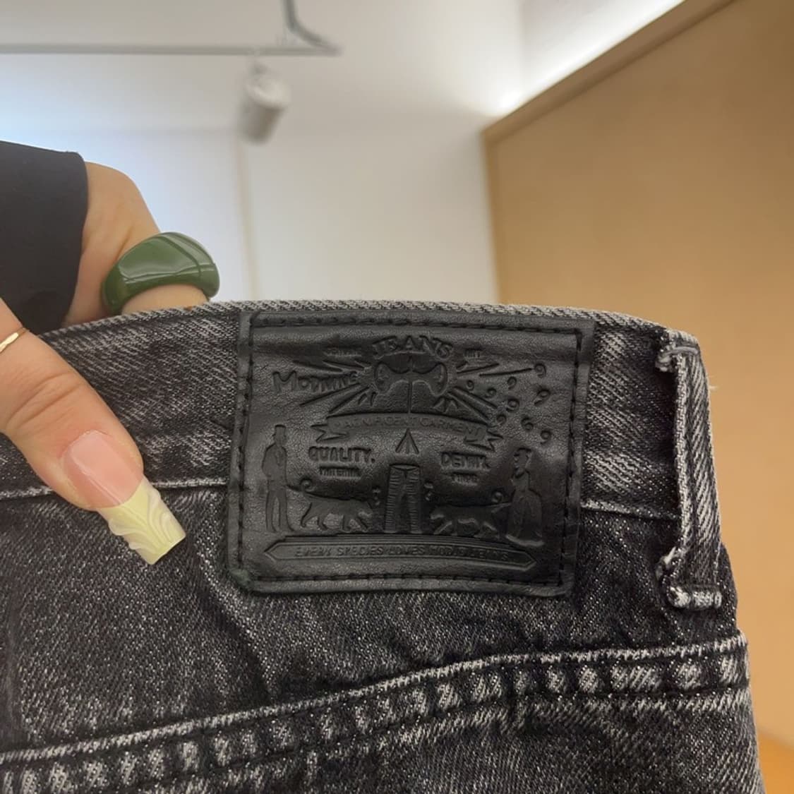 모드나인 빈티지 드레이프 워싱 데님팬츠 29인치 C08033 상품이미지5