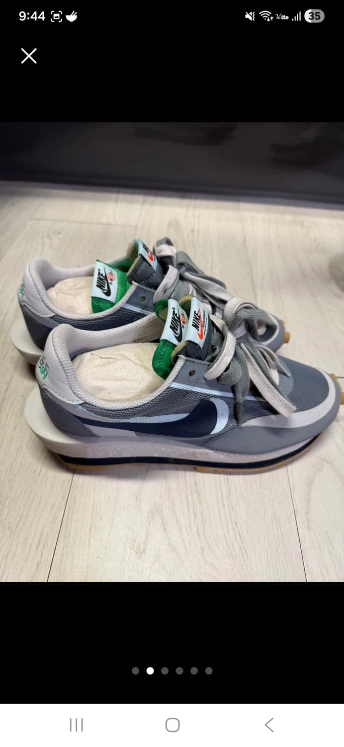 나이키 사카이 클랏 LD와플 쿨 그레이 250mm (실내 1회 착용) 상품이미지4