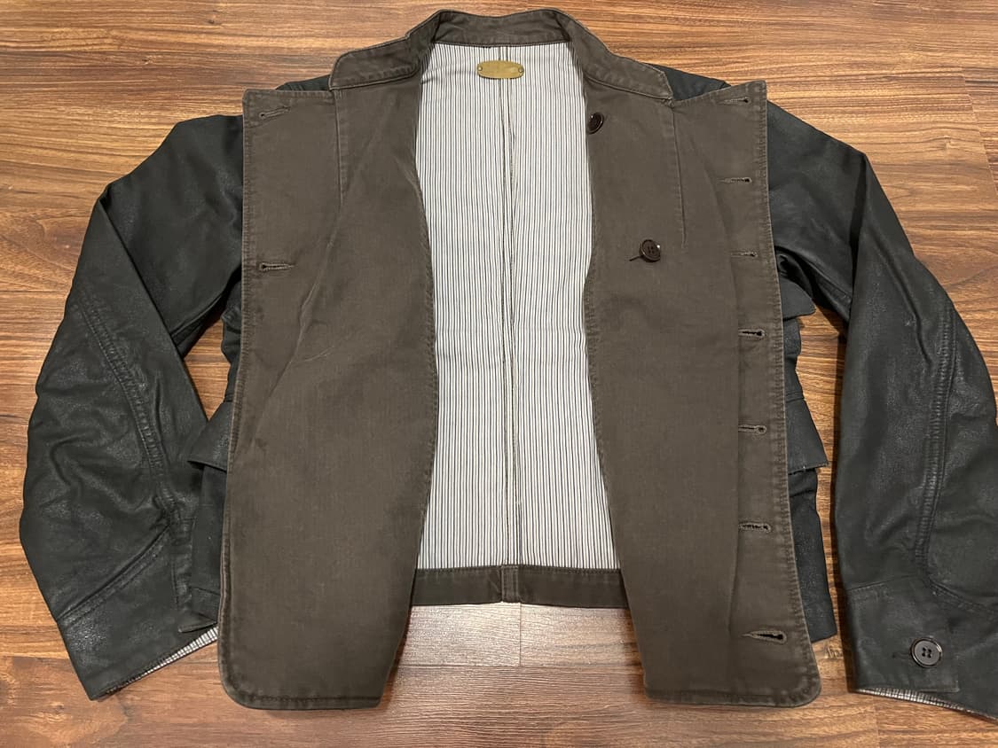 Stevenson Overall Co.더블 브레스트 코튼 왁싱 자켓 S 상품이미지4