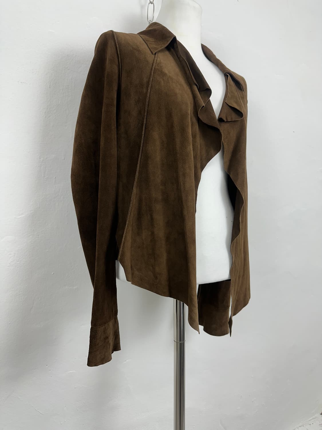 Suede Drape Open Jacket 상품이미지2