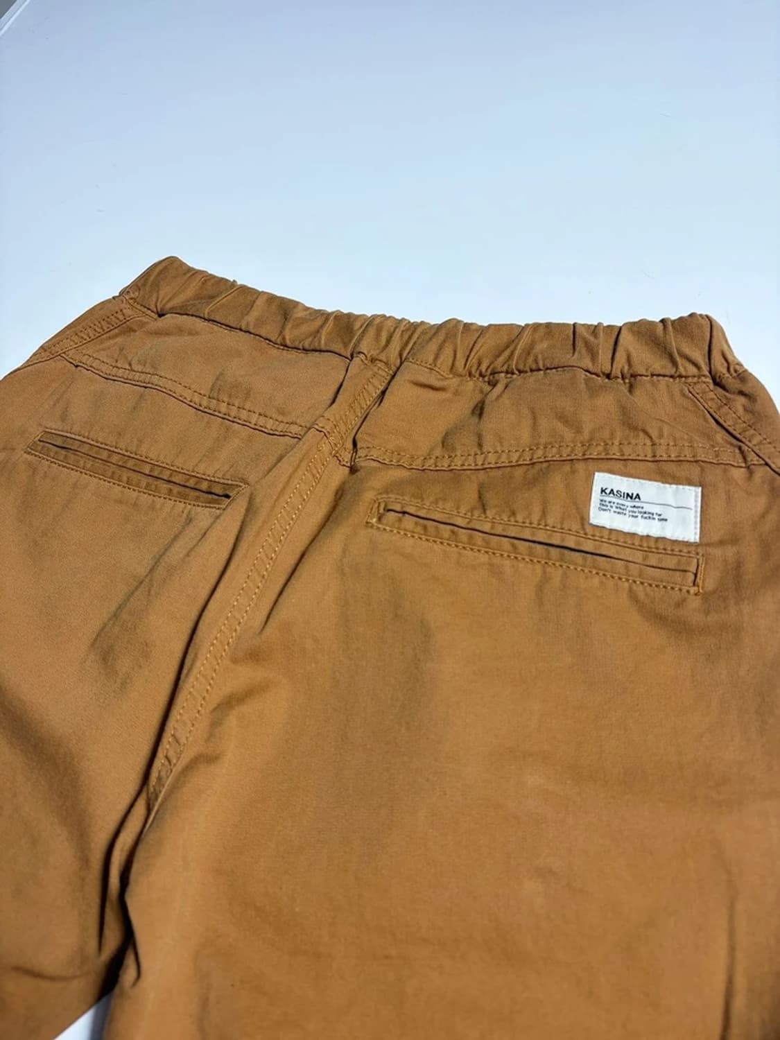 카시나 카멜 밴딩 배색 조거 팬츠 R2138 상품이미지5