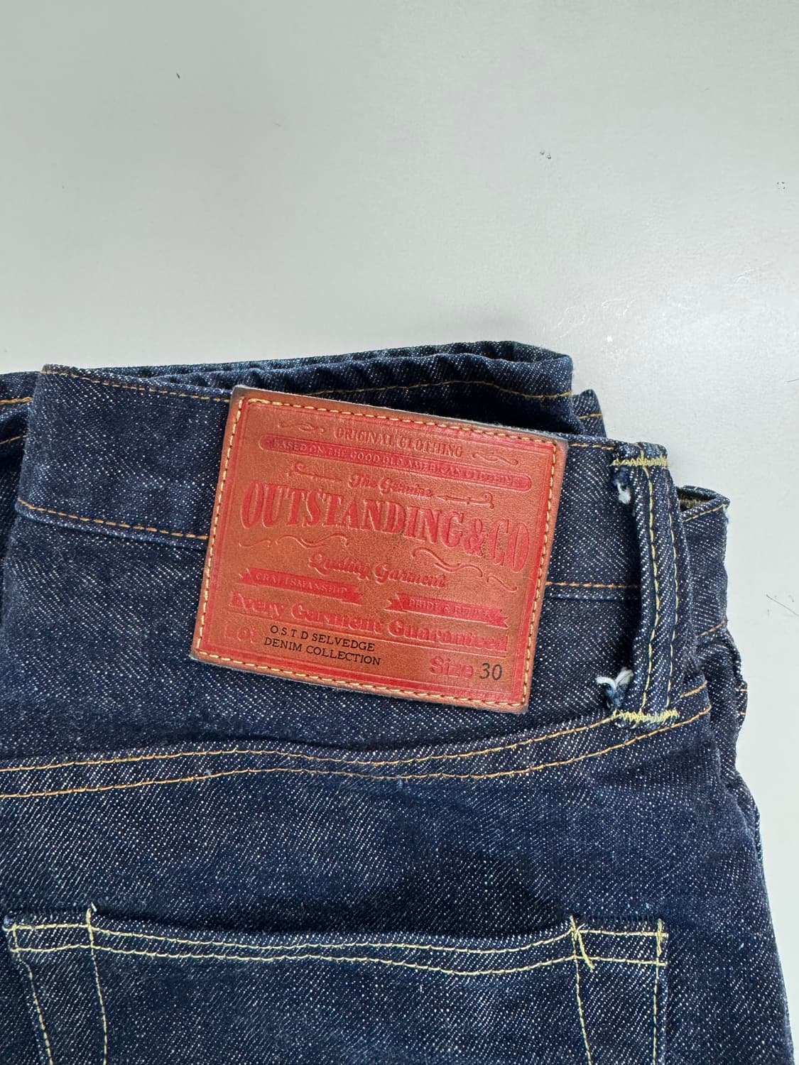 아웃스탠딩 40s 셀비지 인디고 상품이미지4