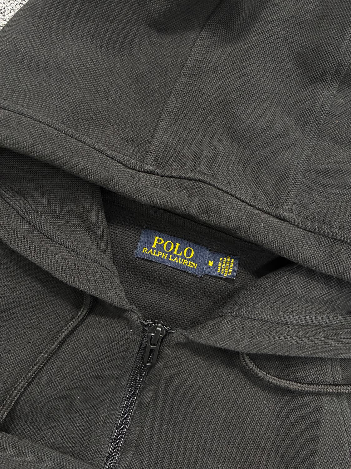 폴로 랄프로렌 니트 블랙 후드집업 M 상품이미지5