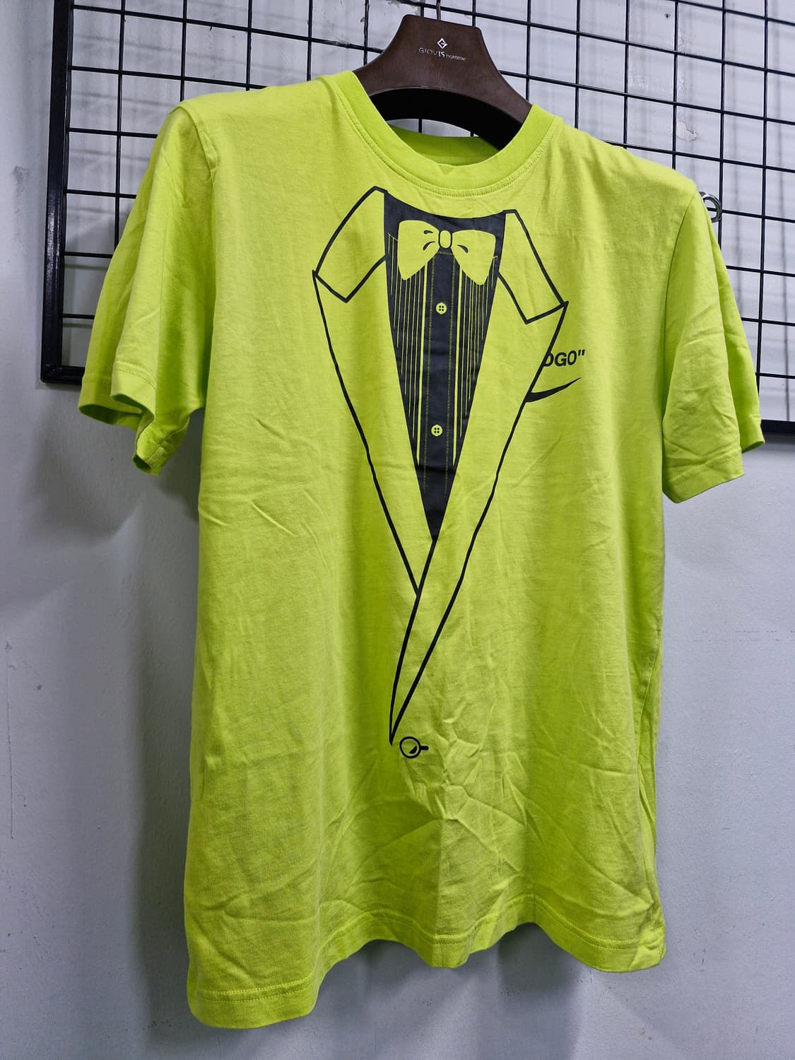 95M 나이키X오프화이트 NRG A6 반팔티 라임그린. 상품이미지2