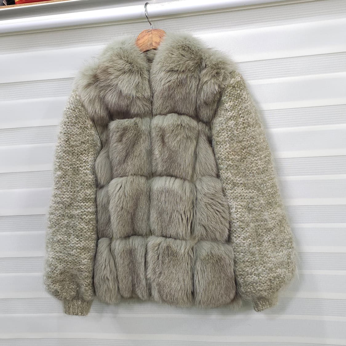 JAPAN 빈티지 폭스퍼 집업자켓- 우먼M정도 상품이미지1