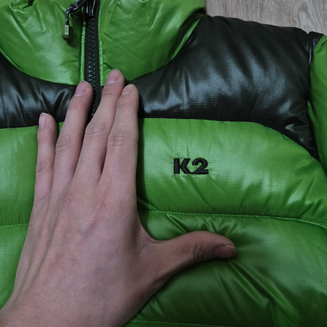 K2 케이투 배색 덕다운 경량패딩 점퍼 S(90) 상품이미지4