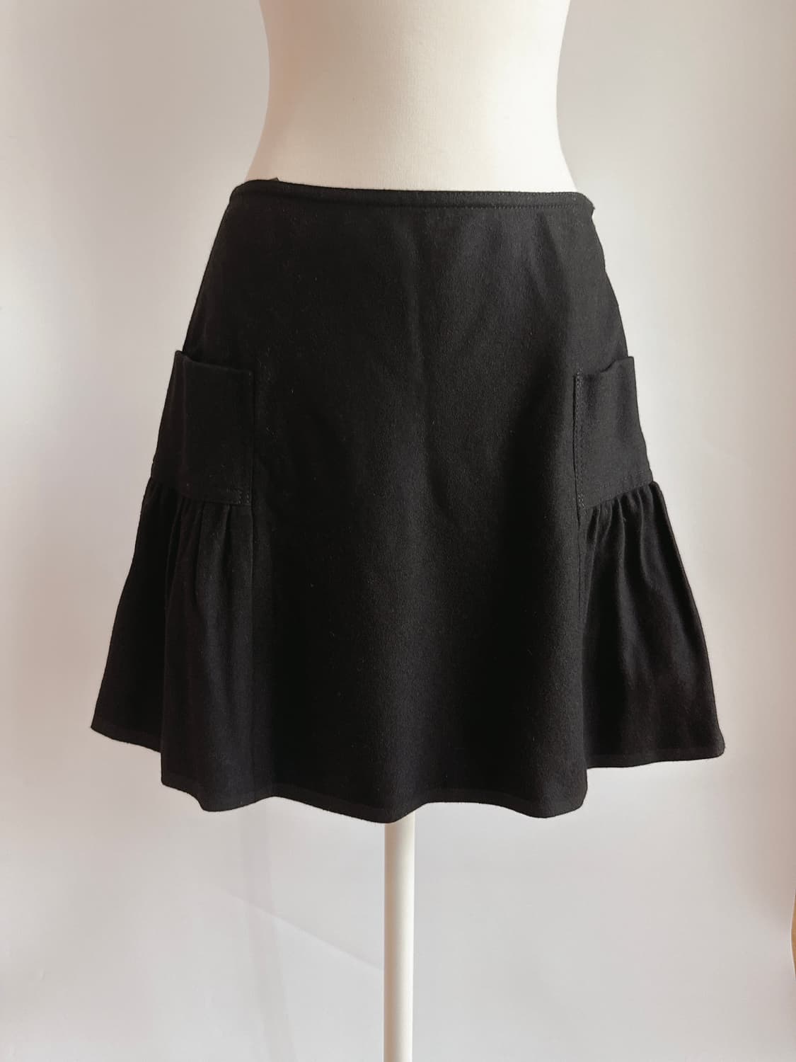 버버리 블루라벨 모직 플레어스커트 38 상품이미지1