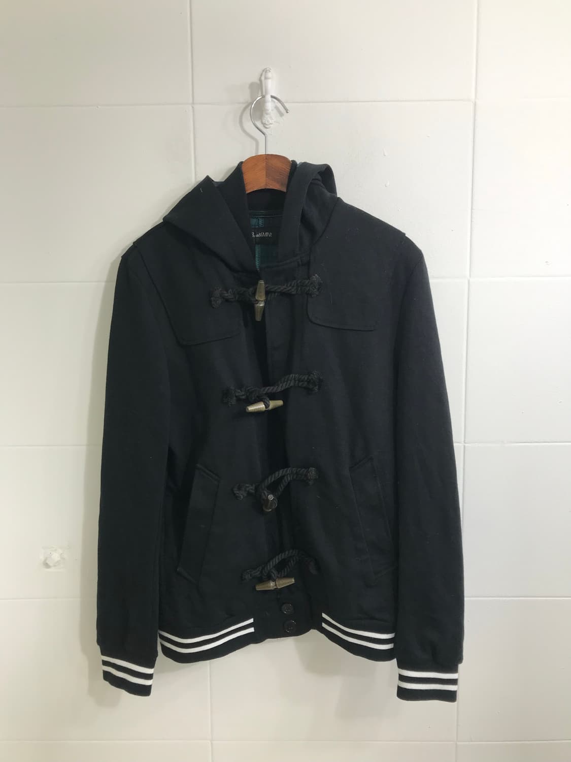 그린체크 모리걸 프레피 패딩조끼 코디세트 상품이미지5