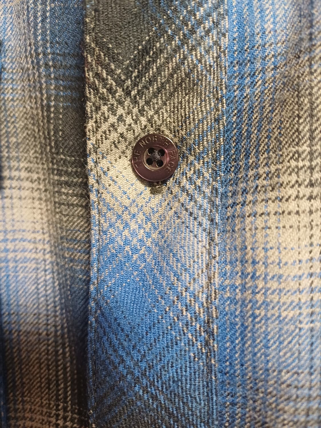 [정품/쿨거래] 노스페이스 L(100) 플란넬 체크 셔츠 (블루/가을겨울 상품이미지5