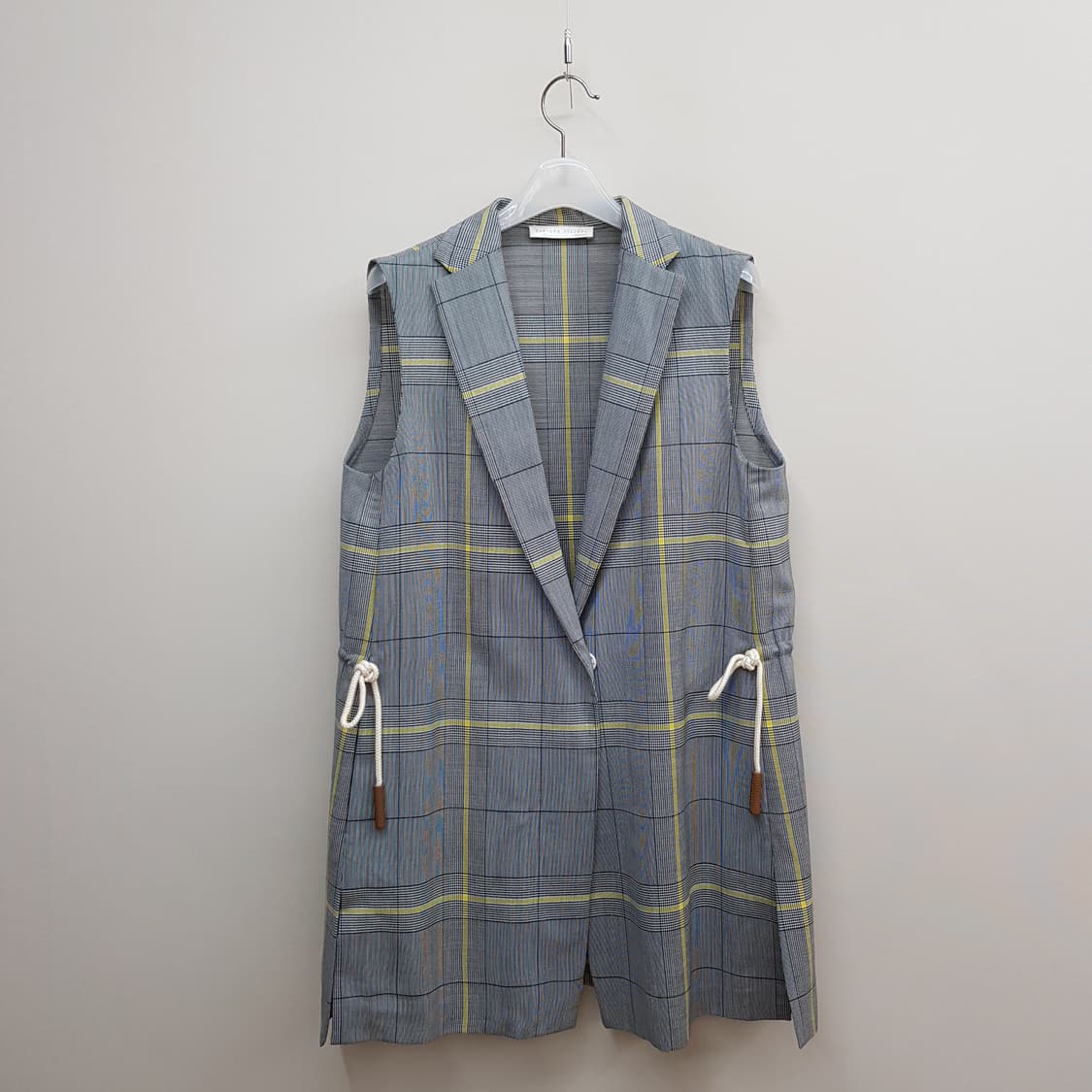 파비아나필리피 체크 롱 베스트 S사이즈 상품이미지2